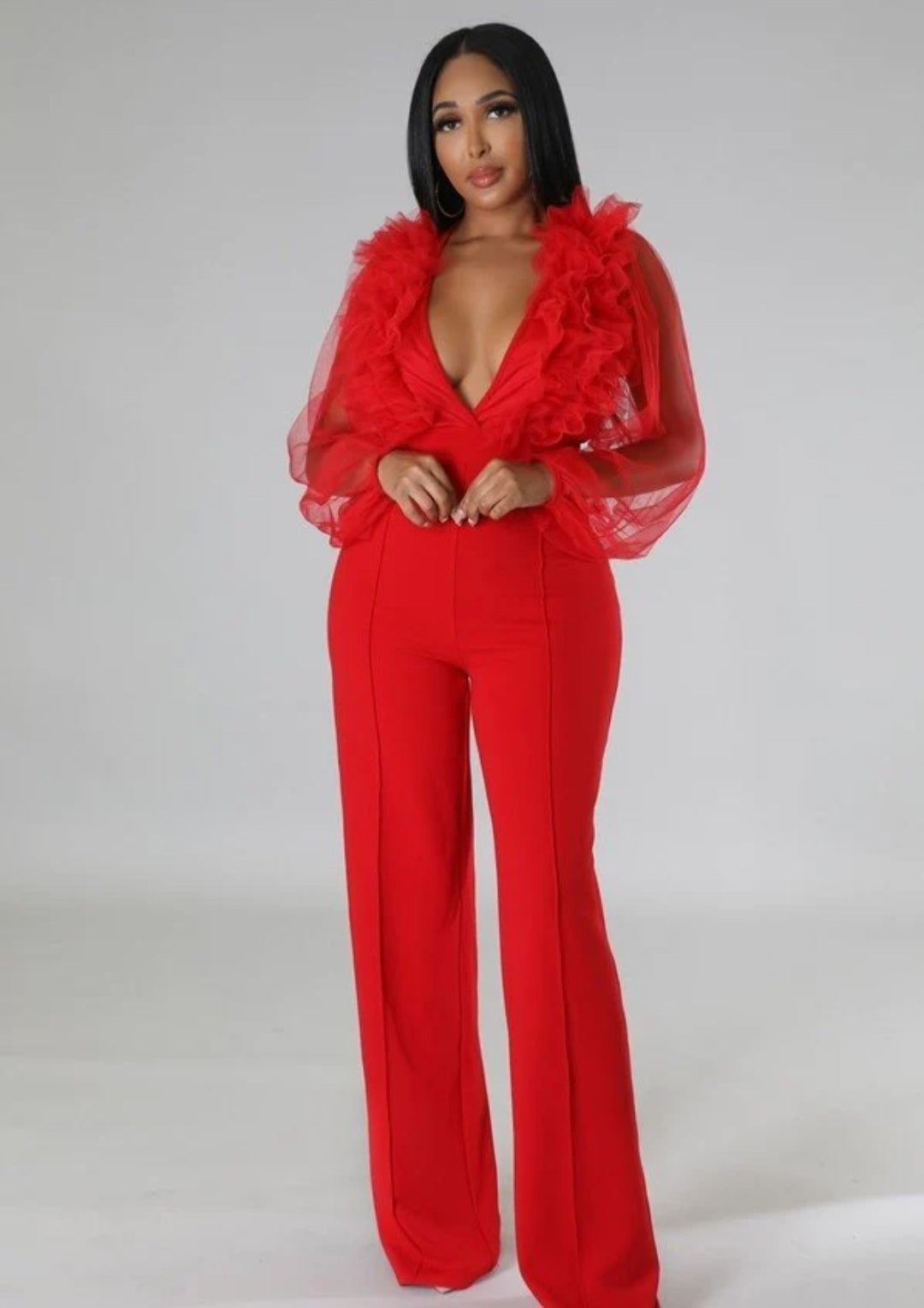 Feeling Like Royalty | Jumpsuit | Red