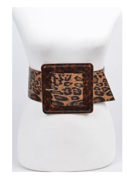 Leopard Print Belt